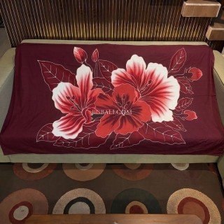Rayon Sarong Hand Painted Floral Design